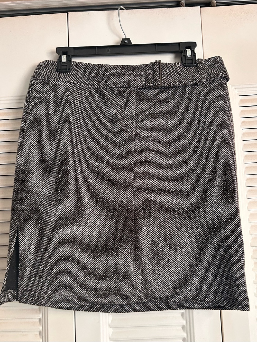 Express Black White Tweed Mini Skirt Size 9/10 Preppy Career